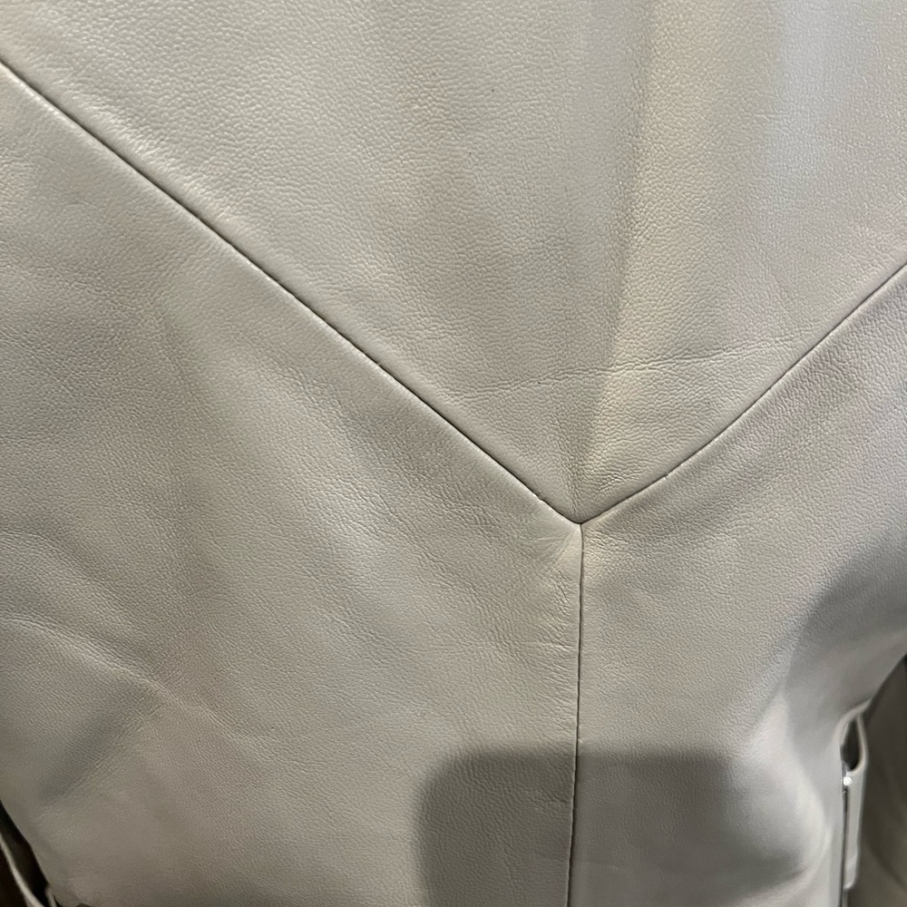 REMAIN Birger Christensen Authentic Camel/Beige/Tan Leather Blazer BNWT Size L - Picture 7 of 15